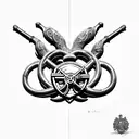 arsenal hogwarts tattoo design idea