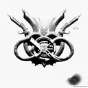 arsenal hogwarts tattoo design idea