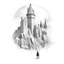 arsenal hogwarts tattoo design idea