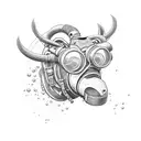 rebreather diving OX tattoo design idea