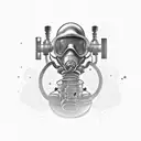 rebreather diving OX tattoo design idea