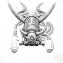 rebreather diving ox tattoo design idea