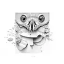 diving 3L cylinders tattoo design idea