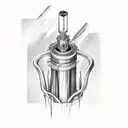 diving 3L cylinders tattoo design idea