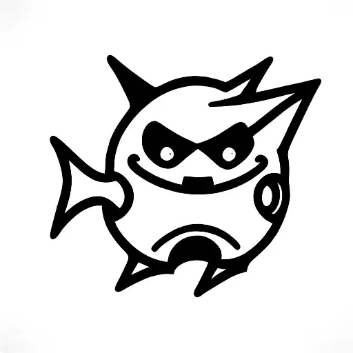 gengar tattoo design idea