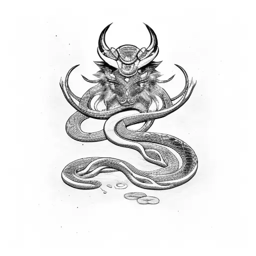 yuki onna, Aries, year of the snake, goddess, wealth, love, health tattoo design idea