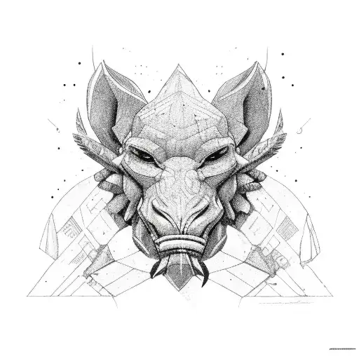 Sisifo with rock tattoo design idea