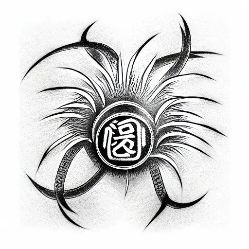 japanese symbol of life tattoo design idea