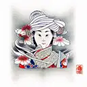 mitsu tomoe tattoo design idea