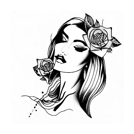 collarbone femme fatale inspired tattoo design idea