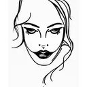 collarbone femme fatale tatoo tattoo design idea