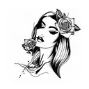 collarbone femme fatale inspired tattoo design idea