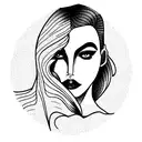 collarbone femme fatale inspired tattoo design idea
