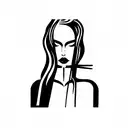 collarbone femme fatale inspired tattoo design idea