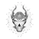 motorcycle riding into sunset tattoo design idea