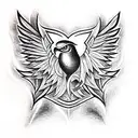 Phoenix tattoo design idea