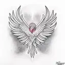 Phoenix tattoo design idea
