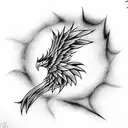 Phoenix tattoo design idea
