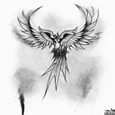 Phoenix tattoo design idea