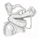 hood elmo tattoo design idea