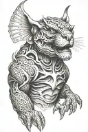 Big T tattoo design idea