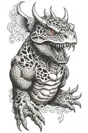 Big T tattoo design idea