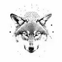 Wolf pack, running after a cat tattoo design idea