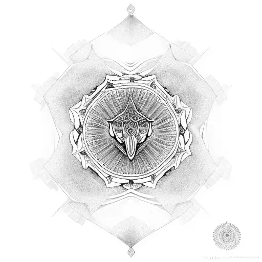 mandala thoth tattoo design idea