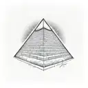 Egyptian pyramids tattoo design idea
