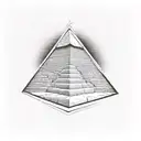 Egyptian pyramids tattoo design idea