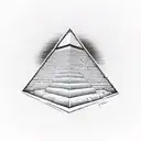 Egyptian pyramids tattoo design idea