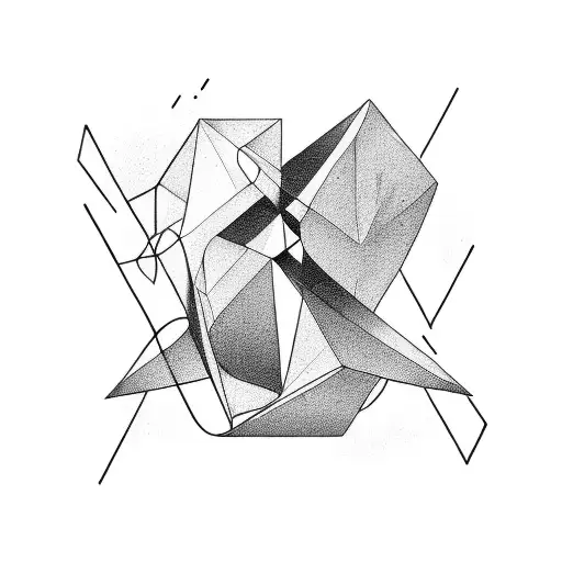 A contortionist bending into the shape of a geometric figure tattoo design idea