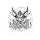 baphomet tattoo design idea