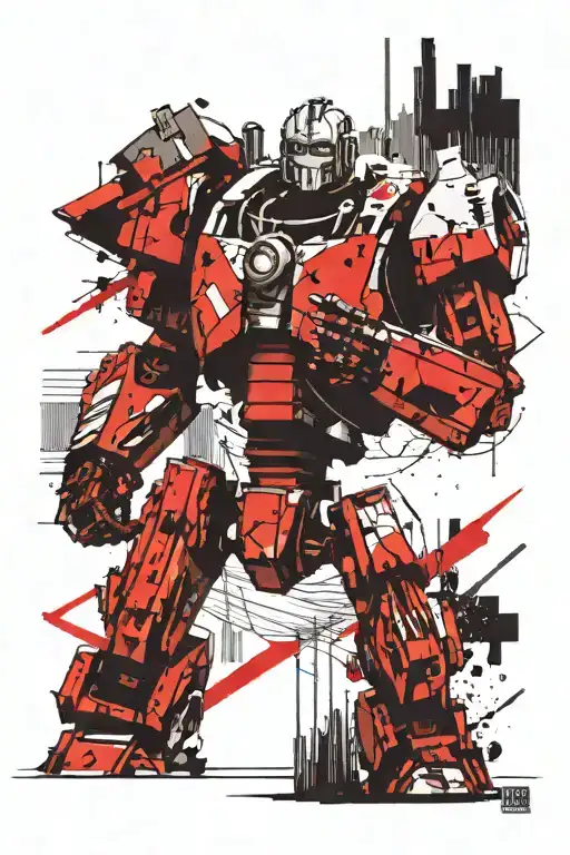 iron giant tattoo design idea