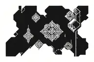 Empty Graveyard. Distant. Dark.  tattoo design idea