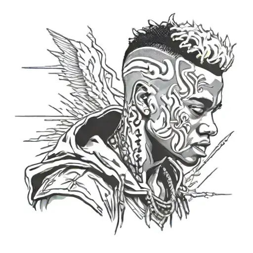 XXXTentacion tattoo design idea