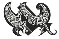 Rib tattoo design idea