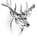 deer tattoo design idea