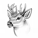 deer tattoo design idea