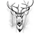 deer tattoo design idea
