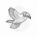 toucan tattoo design idea