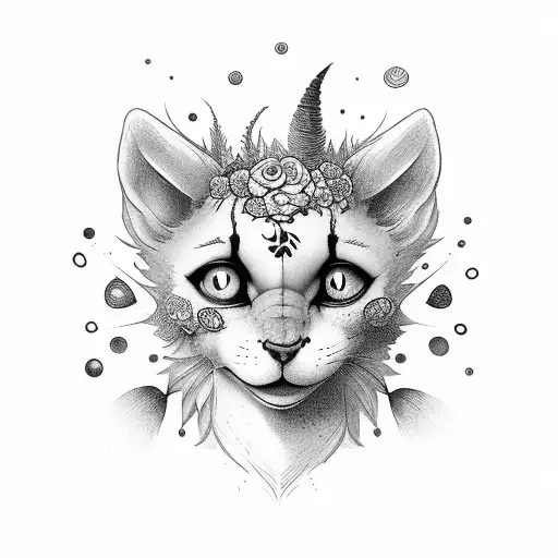 grifo trico the last guardian corpo todo com folhas e flores tattoo design idea