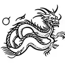 Zodiac leo dragon tattoo design idea