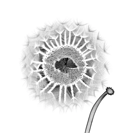 Dandelion tattoo design idea