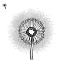 Dandelion tattoo design idea
