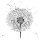 Dandelion tattoo design idea