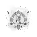 recovery ribbon tattoo design idea