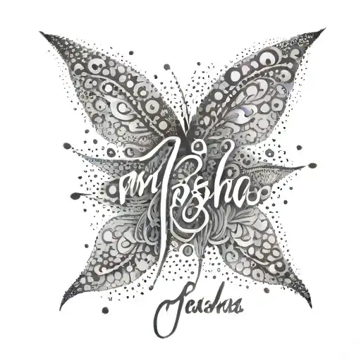 Manisha name tattoo design idea