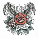 memorial tattoo for dad tattoo design idea