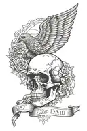 memorial tattoo for dad tattoo design idea